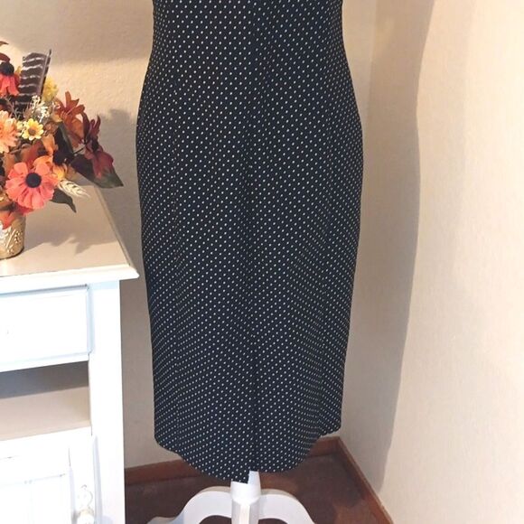 Kaliko Elegant Black Polka Dot Dress And Jacket - Picture 11 of 15